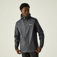 Regatta Men's Pack-It III Waterproof Packaway Jacket in Dark Grey | Size: Large