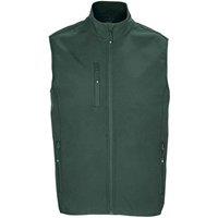 SOL'S Men's Falcon Softshell Body Warmer in Green | Size: Medium