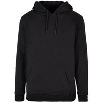 Build Your Brand Men's Ultra Heavyweight Regular Hoodie in Black | Size: Large