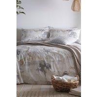 Appletree 'Edale' 100% Cotton Duvet Cover Set With Contrast Piping in Natural | Size: Super King