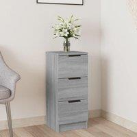 Berkfield Home Sideboard Grey Sonoma 30x30x70 cm Engineered Wood | Size: 30 x 30 x 70 cm