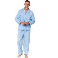 Tootal Men's Champion Plain Cotton-Blend Pyjamas in Blue | Size: Large