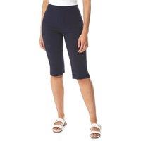 Roman Women's Knee Length Stretch Shorts in Navy | Size: 16
