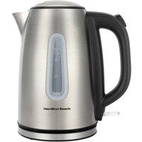 Hamilton Beach Rise 1.7L Brushed Stainless Steel Kettle in Silver