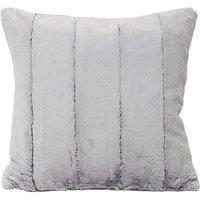 Paoletti Empress Alaskan Faux Fur Cushion in Grey | Size: 45 cm x 45 cm