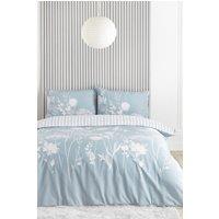 Catherine Lansfield 'Meadowsweet Floral' Duvet Set in Blue | Size: Single