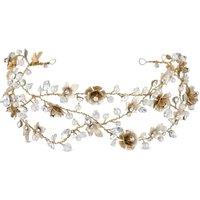 Gold Plated Sienna Gold Floral Hair Vine - Gift Pouch