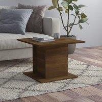 Berkfield Home Coffee Table Brown Oak 55.5x55.5x40 cm Engineered Wood