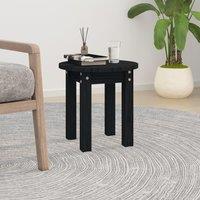 Berkfield Home Coffee Table Black 35x35 cm Solid Wood Pine