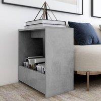 Berkfield Home Side Table Concrete Grey 50x26x50 cm Engineered Wood | Size: 50 x 26 x 50 cm