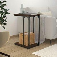Berkfield Home Side Table Brown Oak 40x30x60 cm Engineered Wood | Size: 40 x 30 x 60 cm