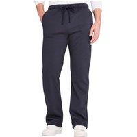 Pegasus Men's Warm & Cozy Sherpa-Lined Knitted Jogging Bottoms in Navy | Size: 44L