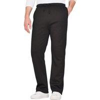 Pegasus Men's Warm & Cozy Sherpa-Lined Knitted Jogging Bottoms in Black | Size: 40R