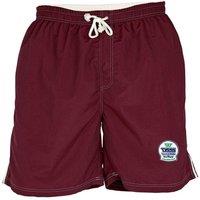 D555 Men's Yarrow Kingsize Swim Shorts in Burgundy | Size: 2XL