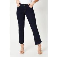Dorothy Perkins Women's Petite Comfort Stretch Bootcut Jeans in Indigo | Size: 8