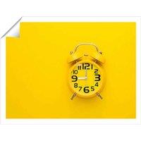 Warren Reed - Designer Yellow Alarm Clock Unframed Art Print | Size: W8 x H10