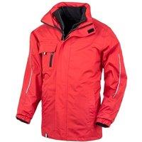 Result Men's Core Printable 3-In-1 Transit Jacket in Red | Size: Large