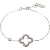 Latelita Women's Open Clover Bracelet in Silver
