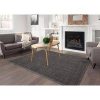 Smart Living Super Soft Fluffy Thick Pile Shimmer Shaggy Area Rugs in Silver | Size: 120 cm x 170 cm