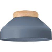 Happy Homewares Contemporary Scandinavian Designed Semi Flush Ceiling Light Fitting in Charcoal