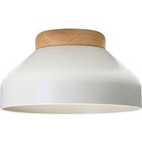 Happy Homewares Contemporary Scandinavian Designed Semi Flush Ceiling Light Fitting in Grey