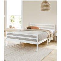 Aspire Alpine Bed Frame in White | Size: Double