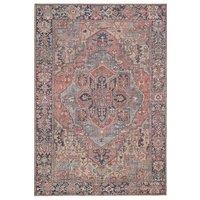 Kukoon Beige Distressed Abstract Rugs Non Slip & Washable in Plum | Size: 160 cm x 230 cm