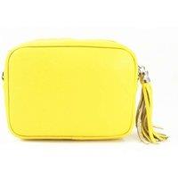 Tassel Charm Genuine Italian Leather Small Camera Crossbody Bag