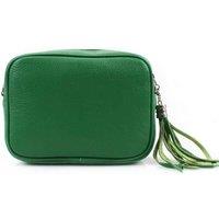 Tassel Charm Genuine Italian Leather Small Camera Crossbody Bag