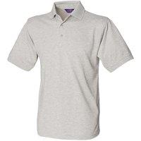Henbury Men's Polycotton Heavy Polo Shirt in Grey | Size: Small