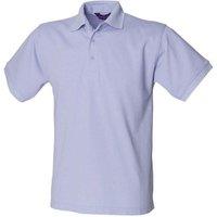 Henbury Men's Polycotton Heavy Polo Shirt in Lavender | Size: Small