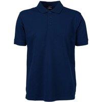 TEE JAYS Men's Luxury Stretch Short Sleeve Polo Shirt in Navy | Size: Small