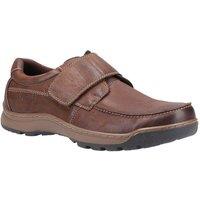 Hush Puppies Men's 'Casper' Leather Touch Fastening Shoes in Brown | Size: 10