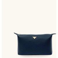 Apatchy London Women's Medium Leather Navy Beauty Bag
