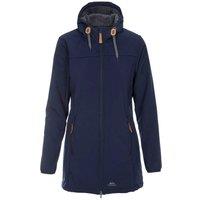 Trespass Women's Kristen Longer Length Hooded Waterproof Jacket in Navy | Size: XS