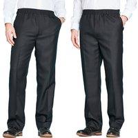 Chums Men's Pack of 2 Elasticated Waist Pull-On Trousers in Black | Size: 34S