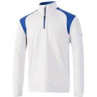 Island Green Men's Mens Panelled Colour Block Golf Top Layer in Silver | Size: Large