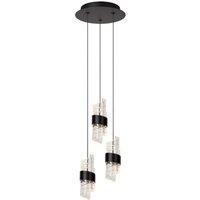 Lucide 'KLIGANDE' Dimmable Adjustable Height Indoor Stylish LED Pendant Light in Black