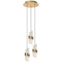 Lucide 'KLIGANDE' Dimmable Adjustable Height Indoor Stylish LED Pendant Light in Yellow