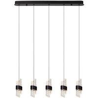 Lucide 'KLIGANDE' Dimmable Adjustable Height Indoor Stylish LED Pendant Light in Black