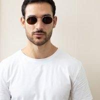 SVNX Round Metal Frame Sunglasses in Gold