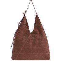 'Tocco di Lusso' Leather Brown Suede Bag