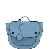 Ashwood Leather Women's 'Donata' Cambridge Style Saddlebag in Light Blue