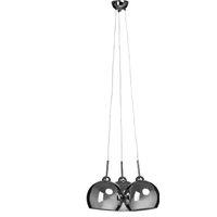 Orsina Triple Pendant Ceiling Light, Chrome Ball Shades With Iron Build, Modern Hanging Light For Dining Room in Silver