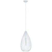 Orsina Sleek Teardrop Pendant Light, Effortlessly Maintained Down Light Wall, Contemporary Ceiling Light in White