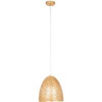 Orsina Small Black Pendant Light With Iron Frame, Perforated Shade Hanging Fixture, Artistic Black Pendant Lamp in Gold
