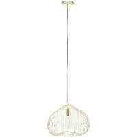 Orsina Versatile 1 Bulb Gold Finish Pendant Light, Effortlessly Maintained Down Light Wall, Sturdy Ceiling Light