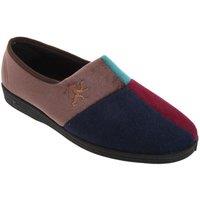 Comfylux Men's Harlequin Multi Velour Slippers | Size: 9