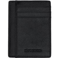 Breed Men's Chase Genuine Leather Front Pocket Wallet in Black