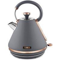 Tower Pyramid Kettle, Cavaletto, 1.7L, 3000W, T10044RGG, Grey & Rose Gold
